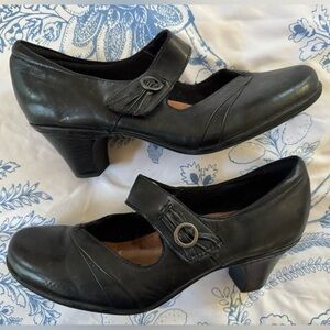 Rockport Cobb Hill Women's Salma-Ch Dress Pump, Mary Jane, black leather, size 9